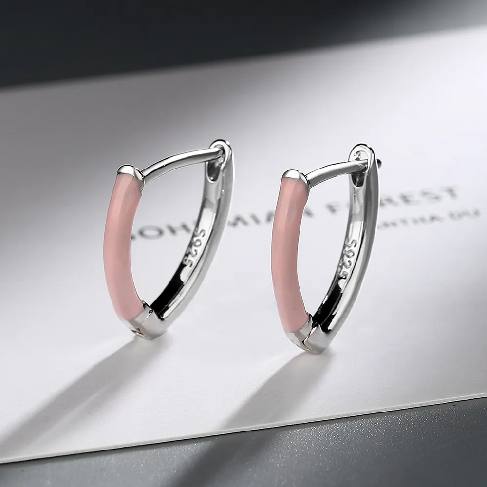 Natalia | Fascinating pink earrings made of high-quality silver
