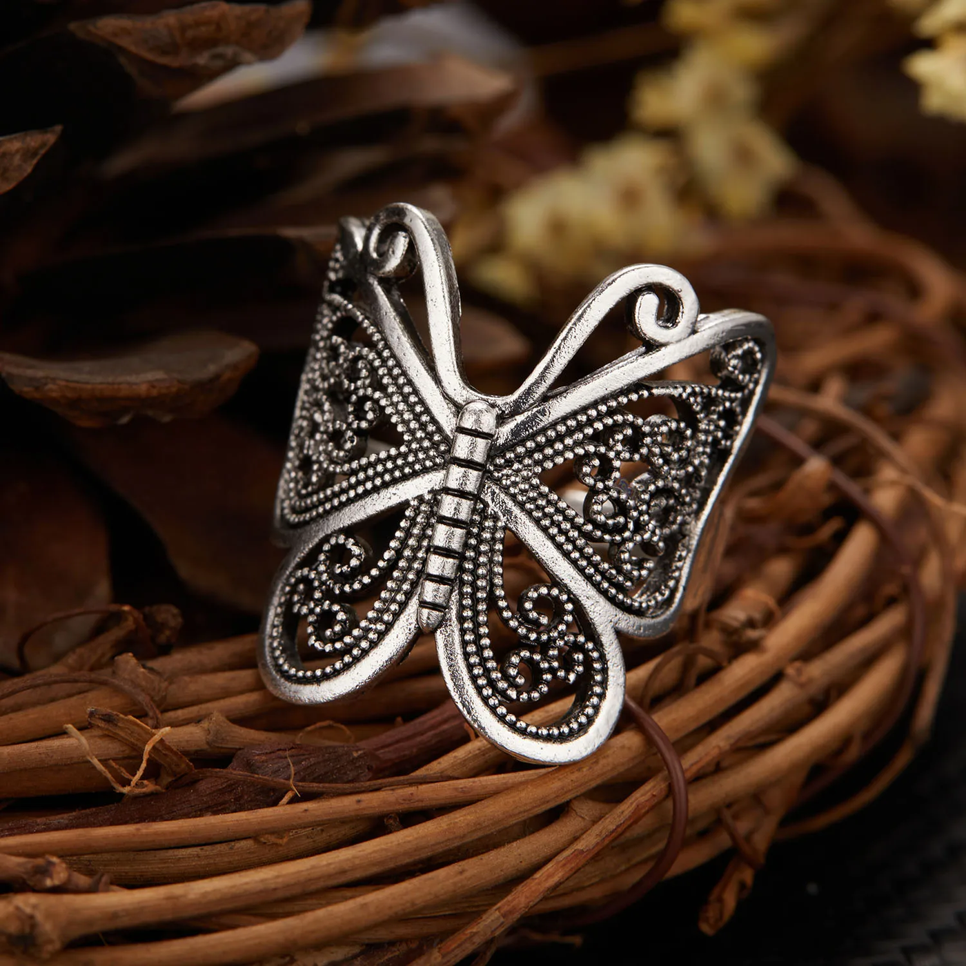Cinthia | Silver butterfly ring – Lunaie, the perfect jewel