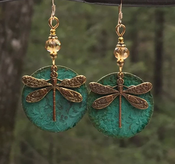 Judith | Liorai Gold Dragonfly Earrings