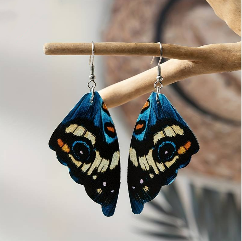 Elda | Exotic butterfly wing earrings – Mariselle for a unique style