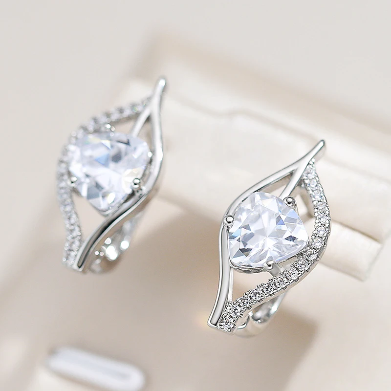 Esica | Radiant elegance: sparkling silver earrings for every occasion