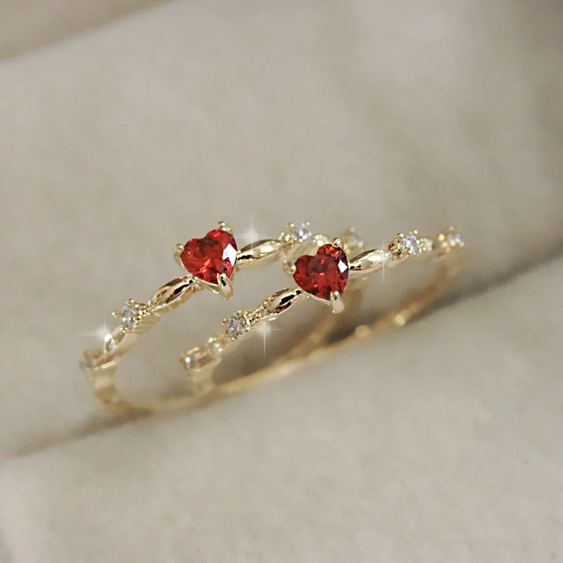 Fatima | Intertwined Double Heart Ring