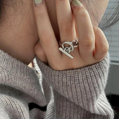 Teresa | Elegant adjustable designer ring.