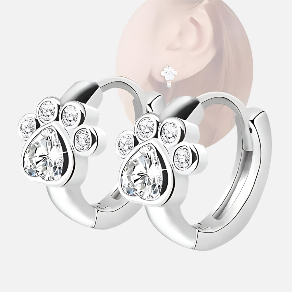 Catalina | Huggie earrings with sparkling zirconias for stylish accents