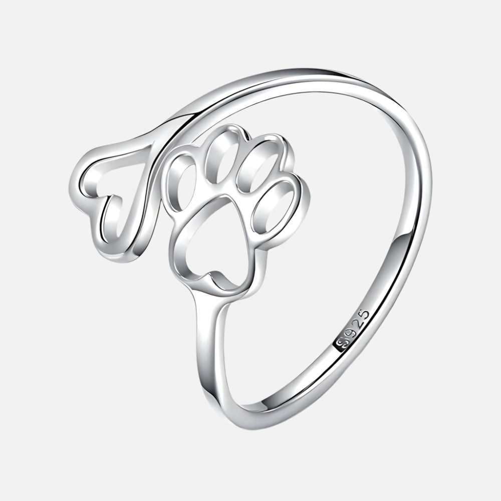 Norma | Heart ring made of handmade 925 sterling silver