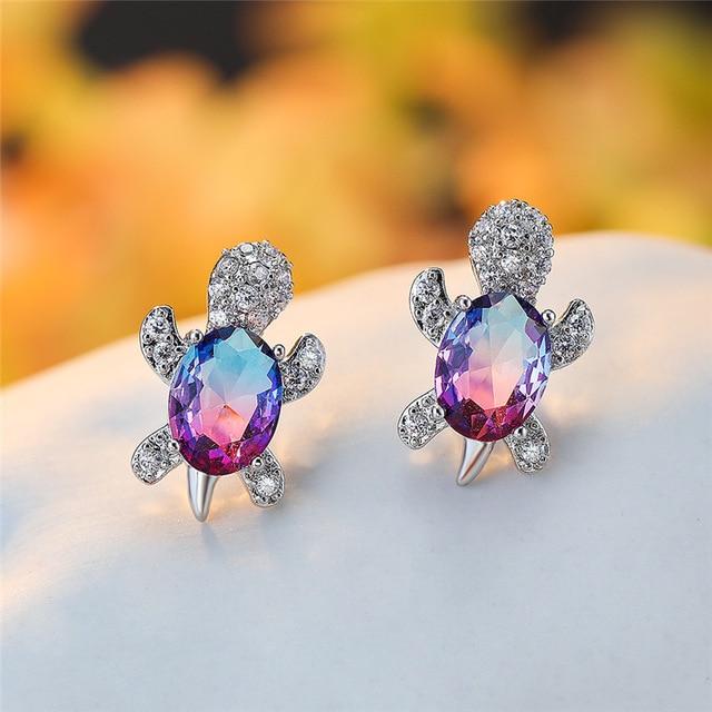 Estela | Precious silver zirconia earrings