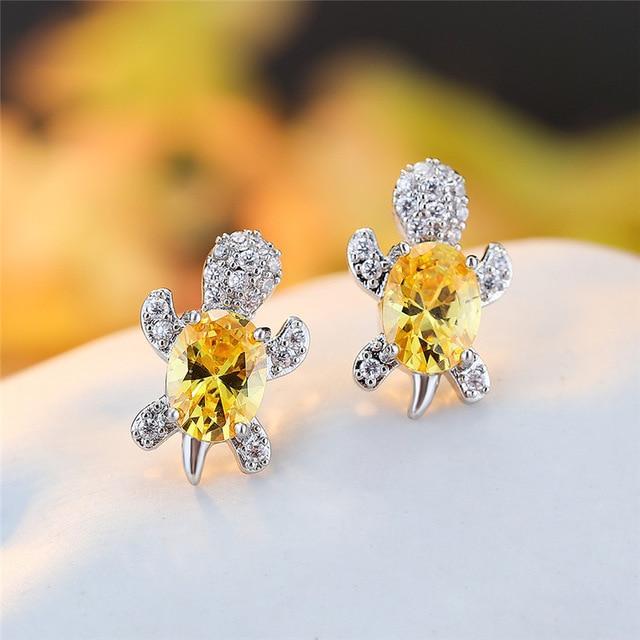 Estela | Precious silver zirconia earrings