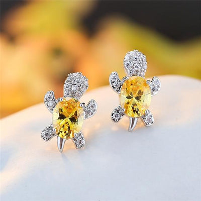 Estela | Precious silver zirconia earrings