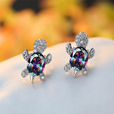 Estela | Precious silver zirconia earrings